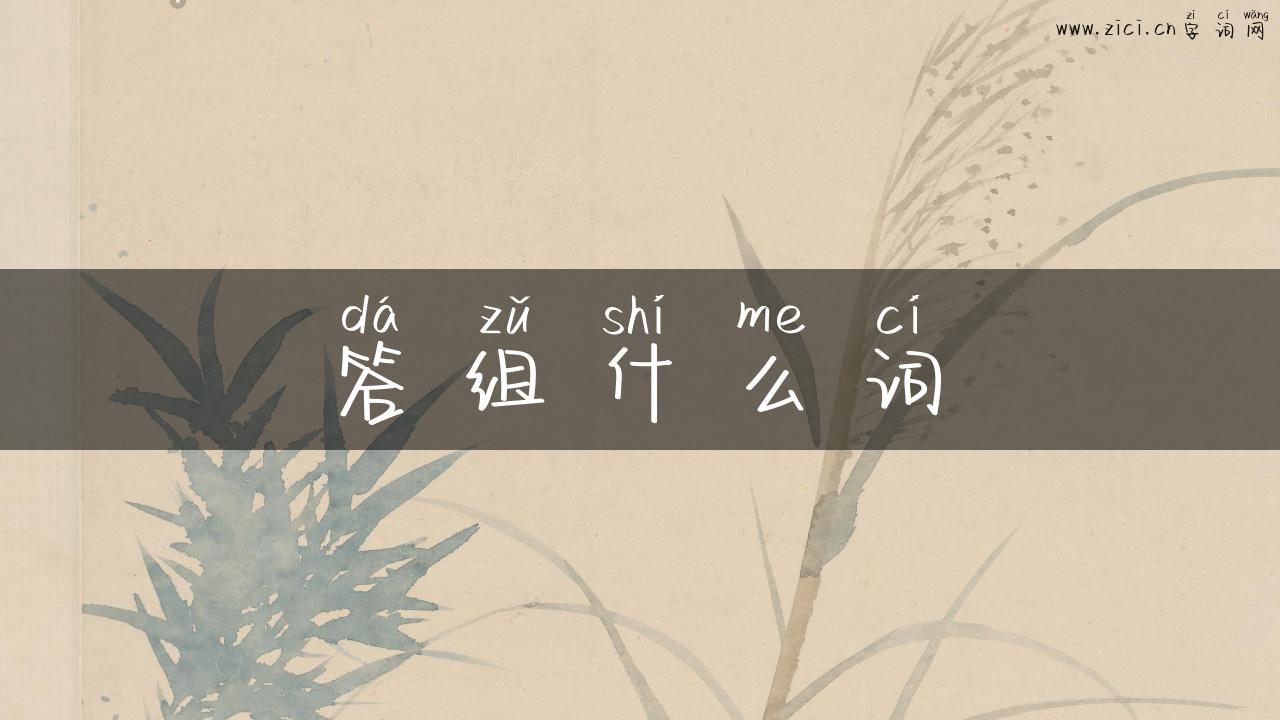 答组什么词