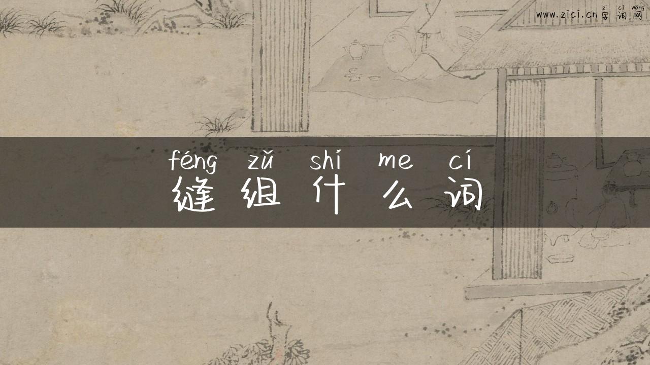 缝组什么词