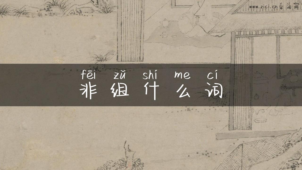 非组什么词