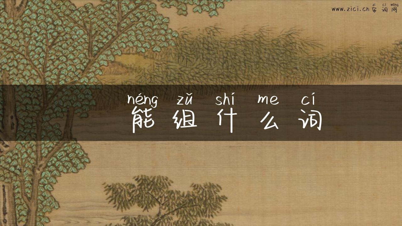 珮能组什么词