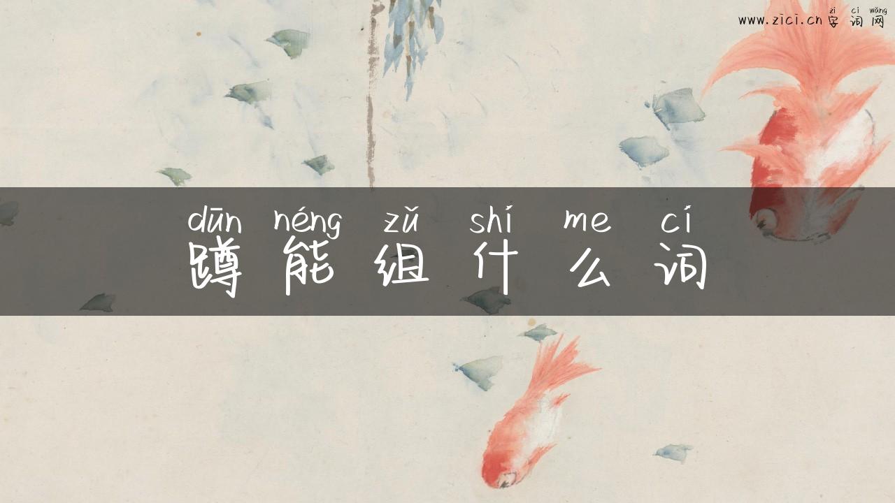 蹲能组什么词