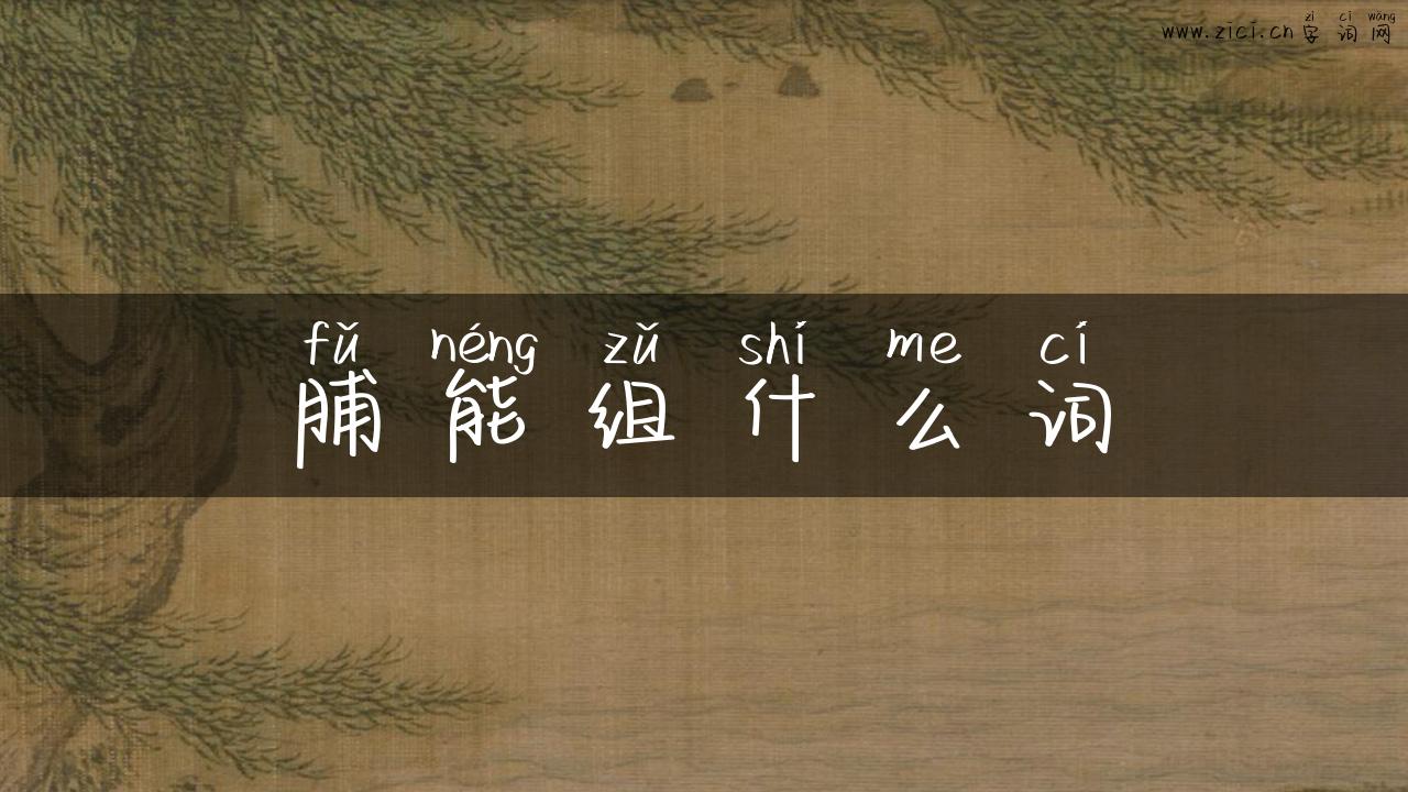 脯能组什么词