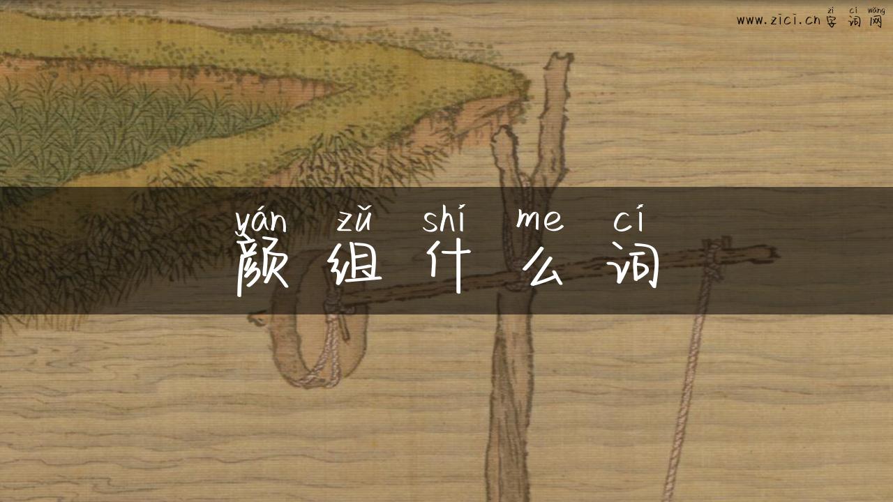 颜组什么词