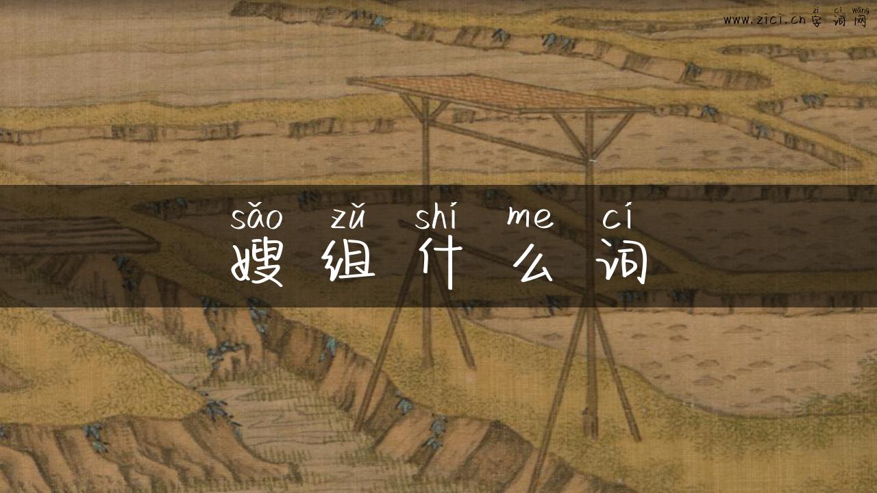 嫂组什么词