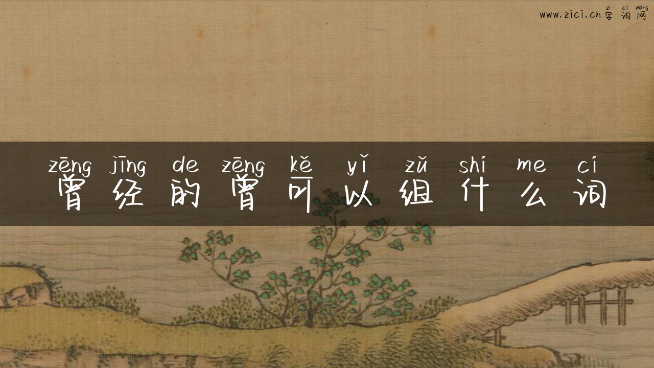 曾经的曾可以组什么词
