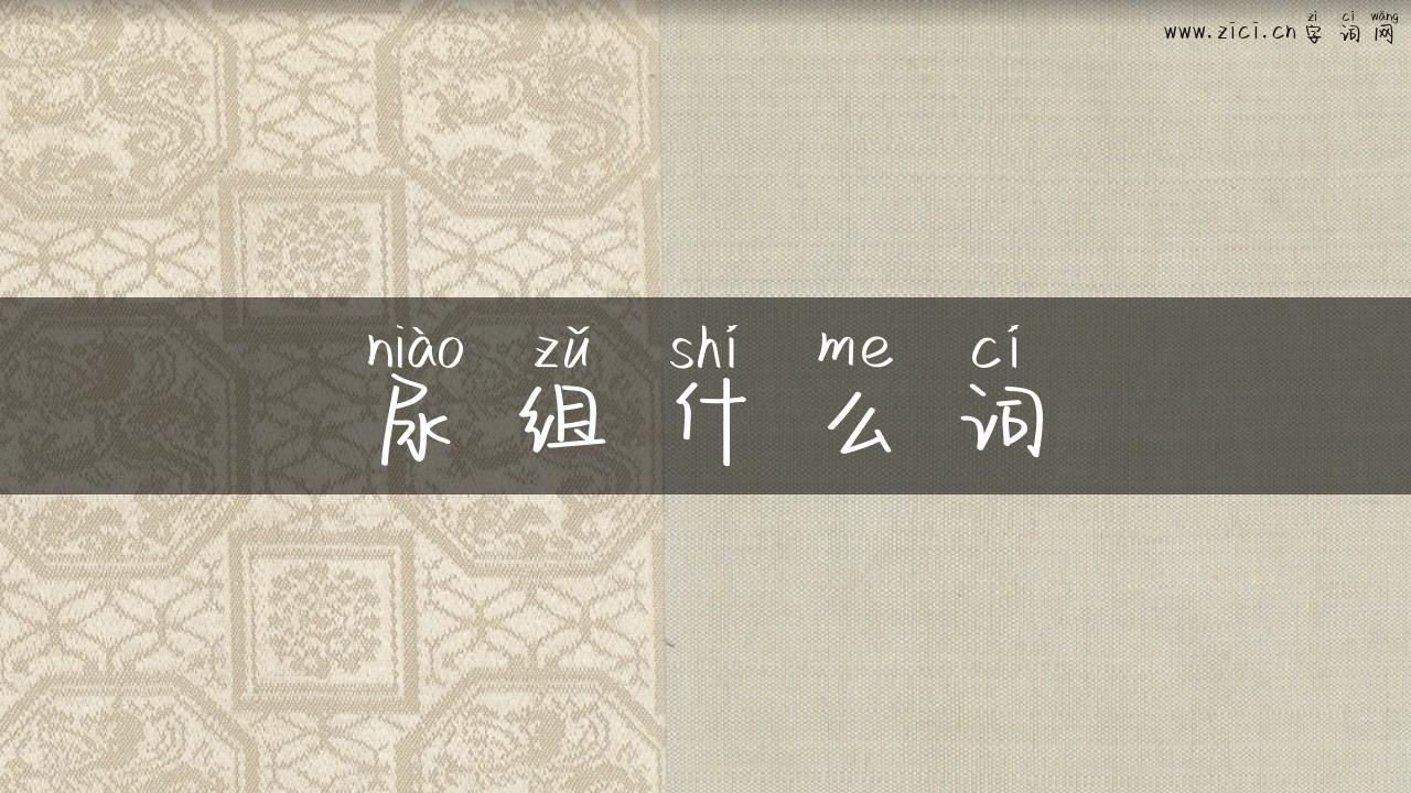 尿组什么词