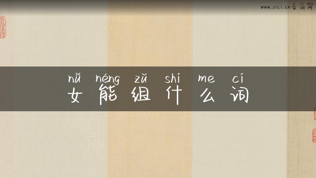 女能组什么词
