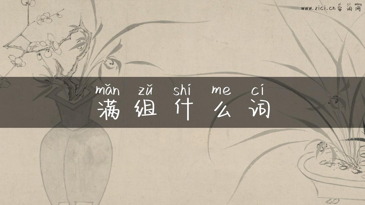 满组什么词