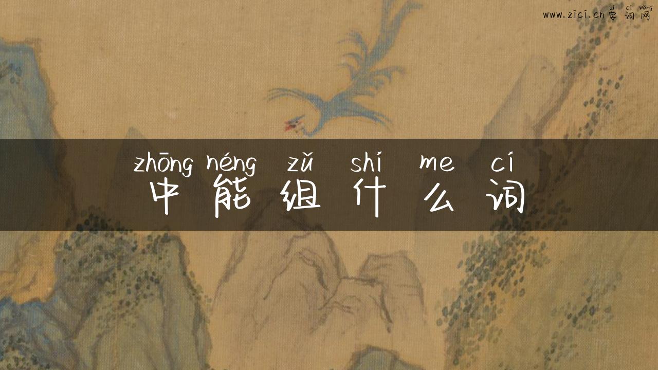 中能组什么词