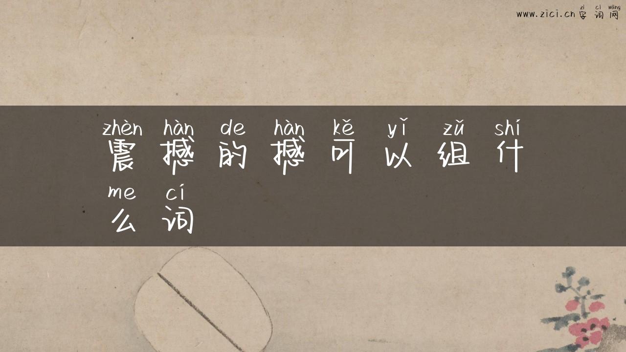 震撼的撼可以组什么词