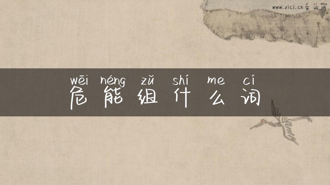 危能组什么词