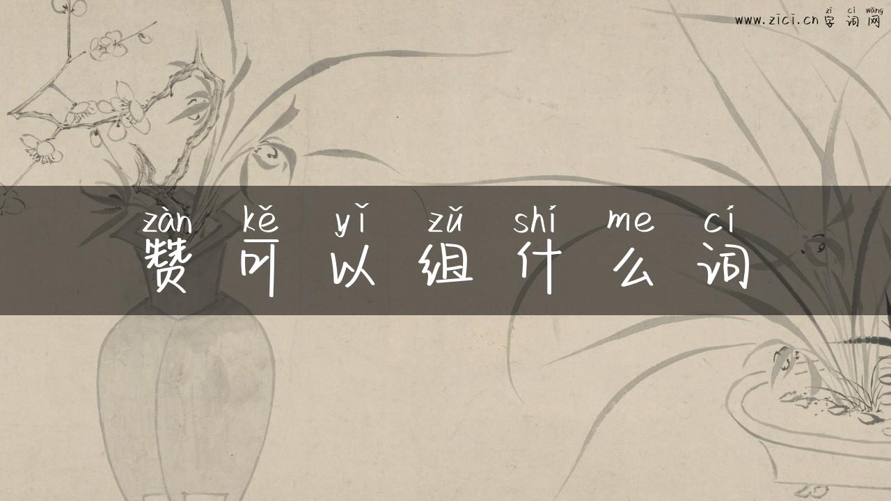 赞可以组什么词