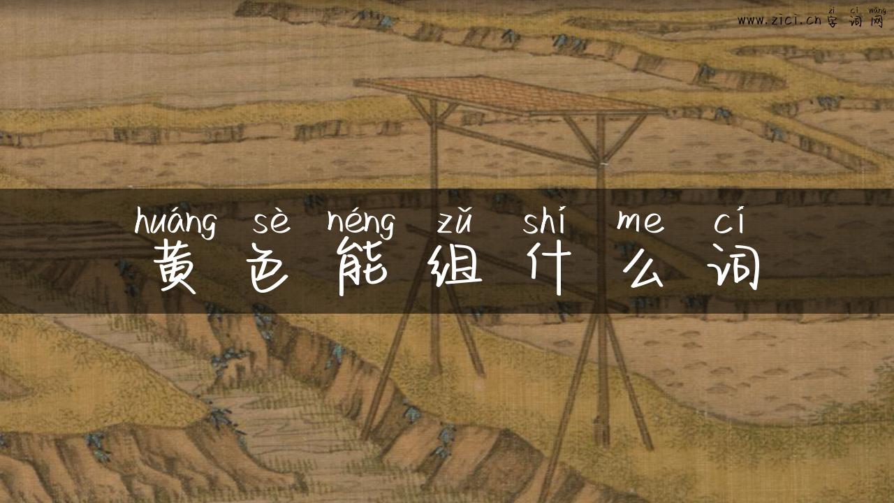 黄色能组什么词