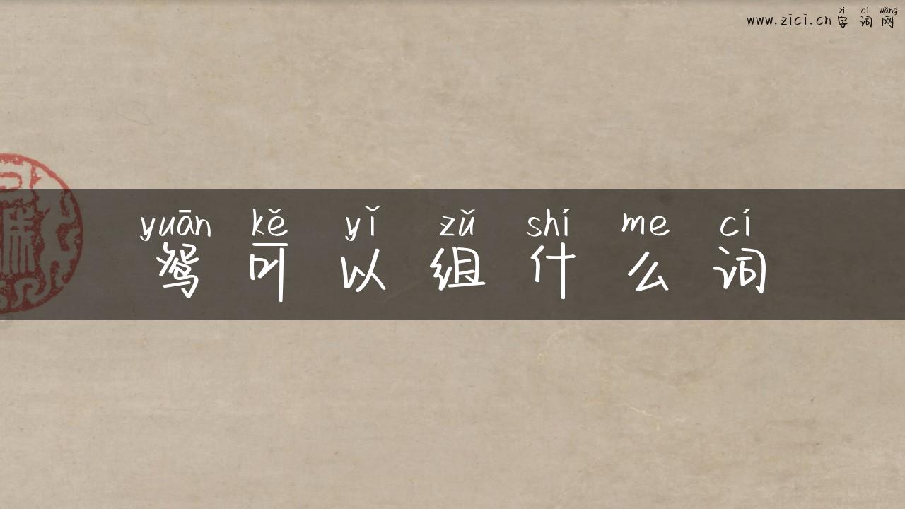鸳可以组什么词