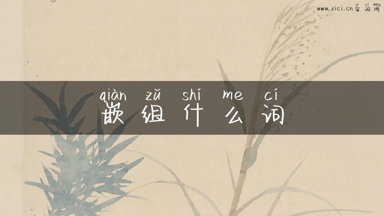 嵌组什么词