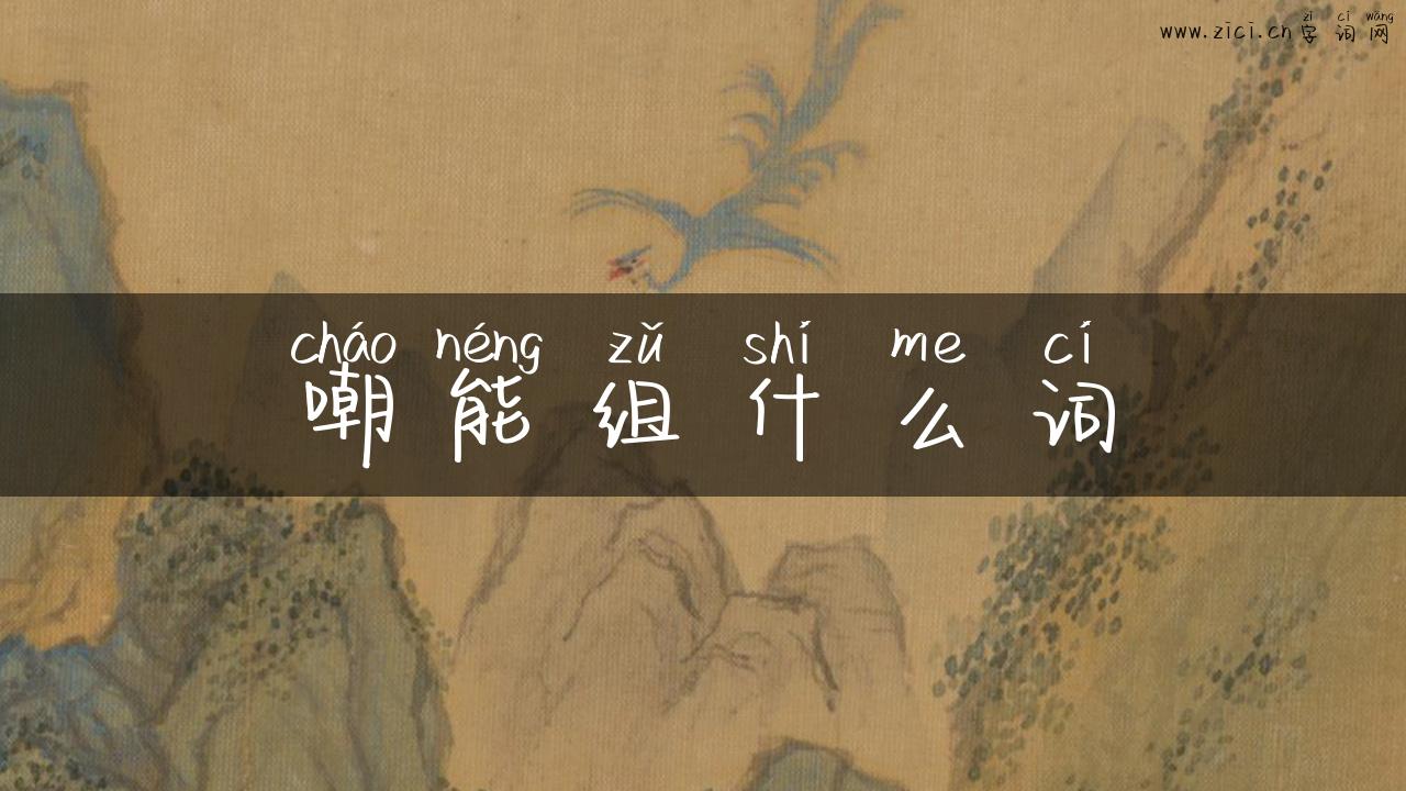 嘲能组什么词