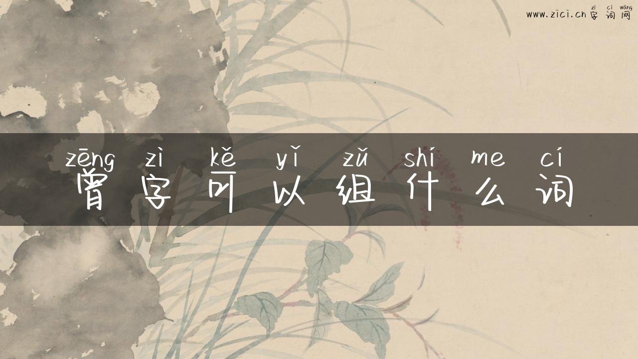 曾字可以组什么词