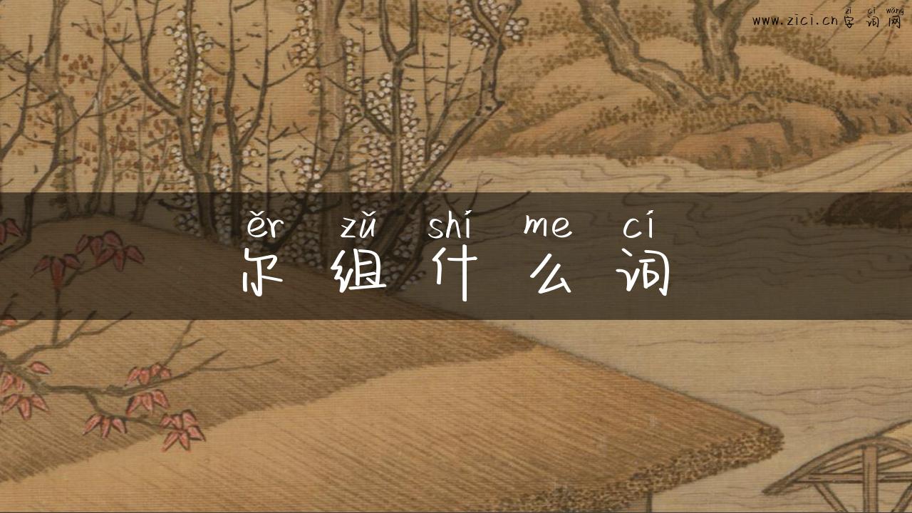 尔组什么词