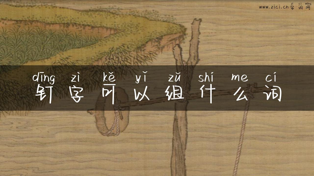 钉字可以组什么词
