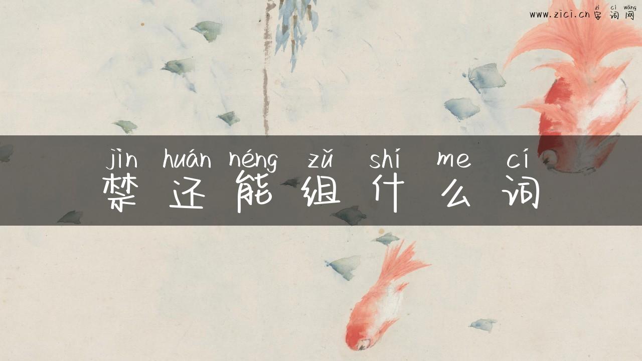 禁还能组什么词