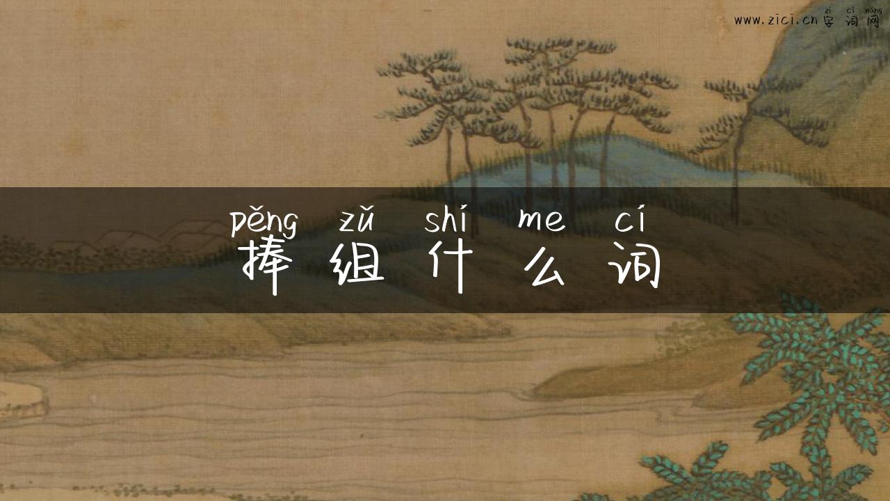 捧组什么词