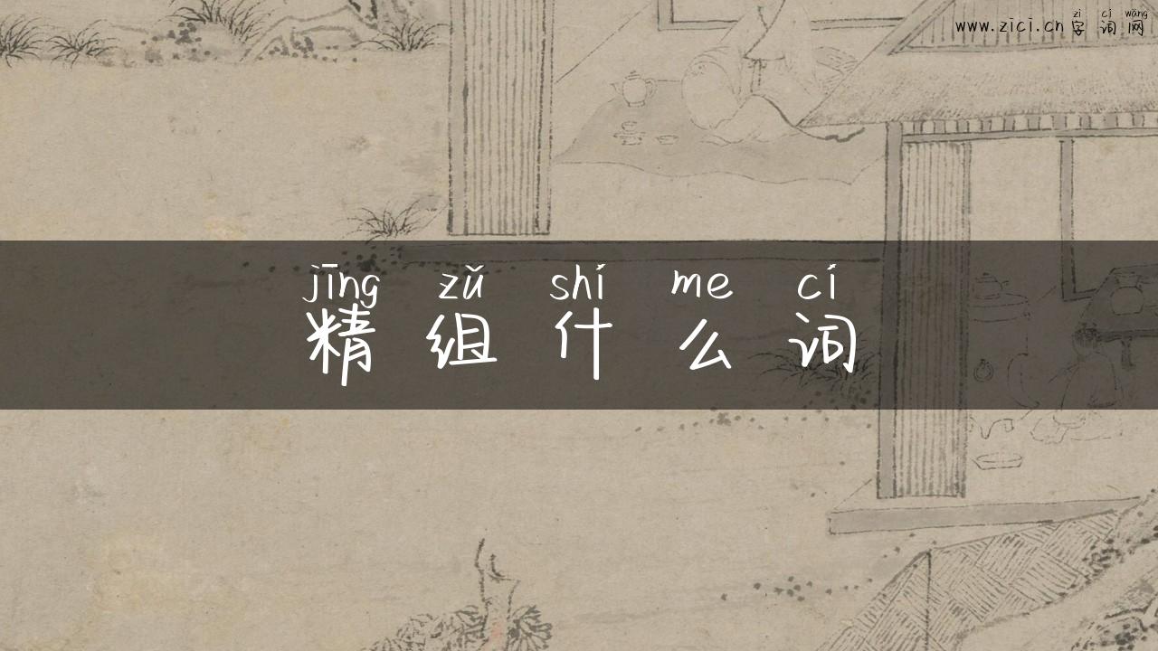 精组什么词