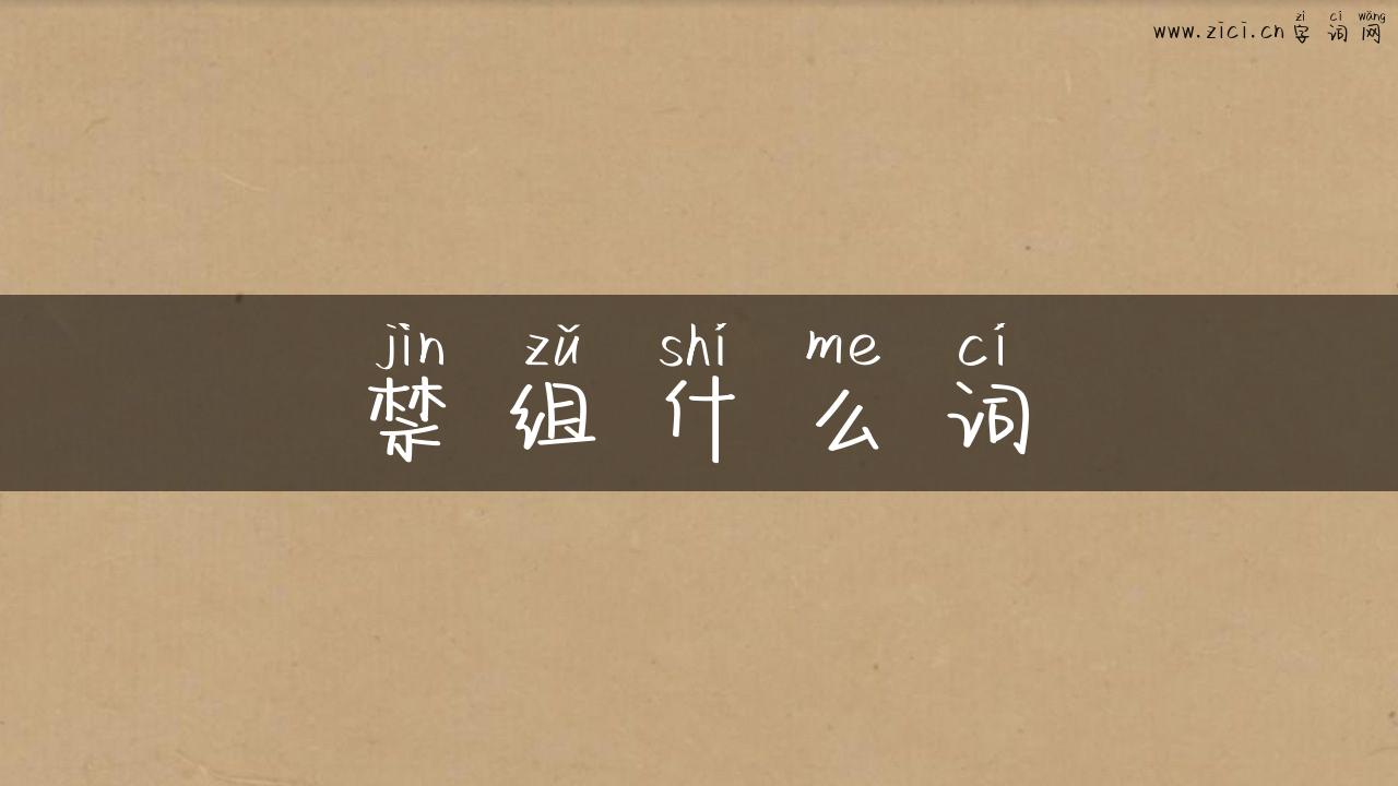 禁组什么词