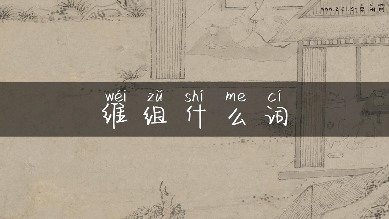 维组什么词