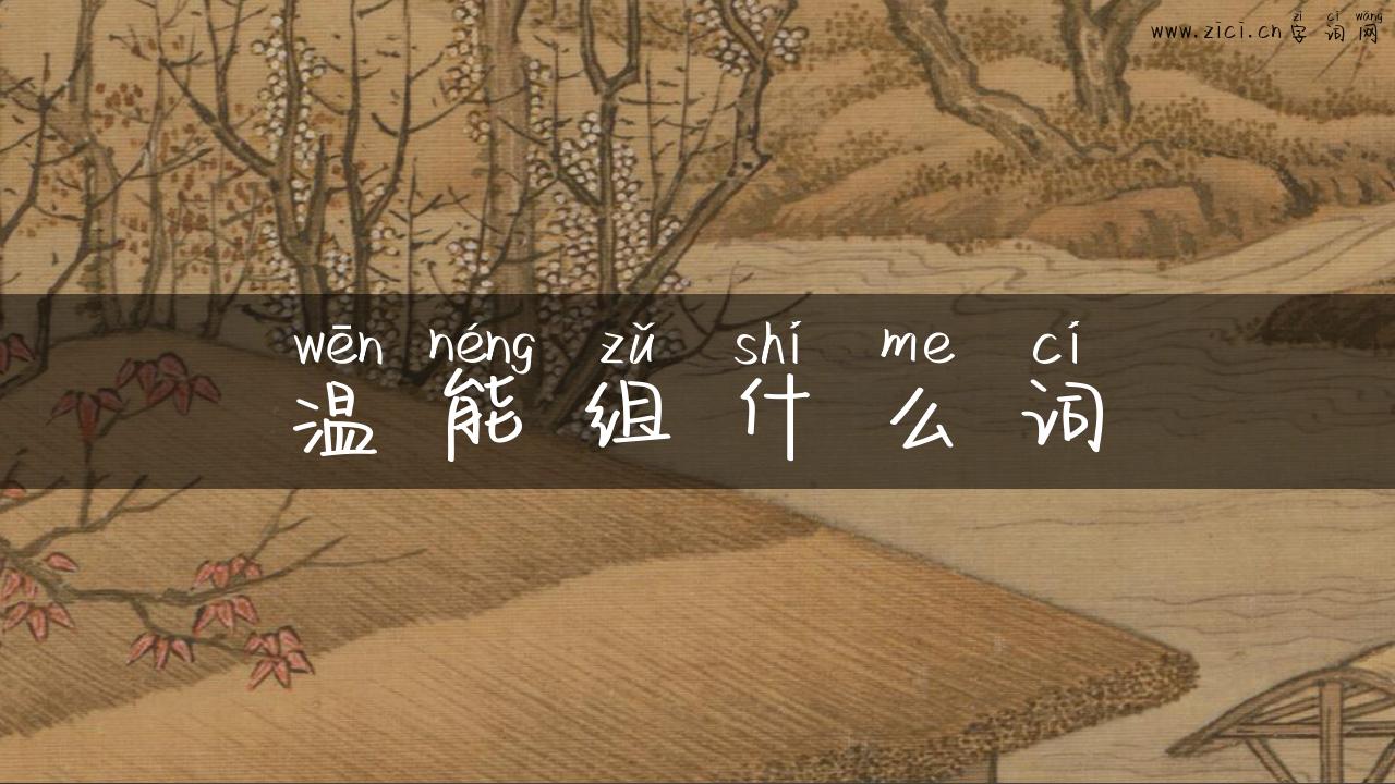 温能组什么词