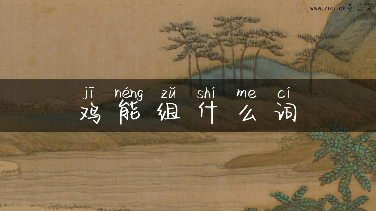 鸡能组什么词