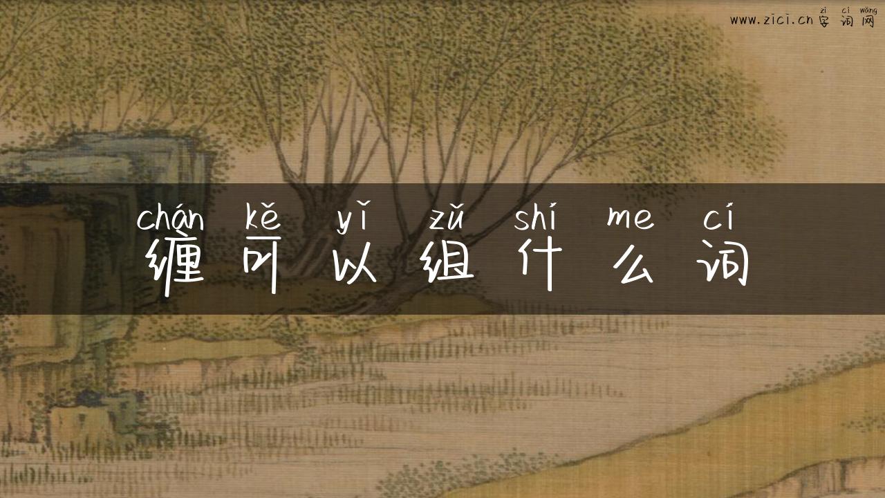 缠可以组什么词
