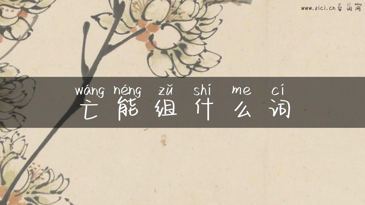 亡能组什么词