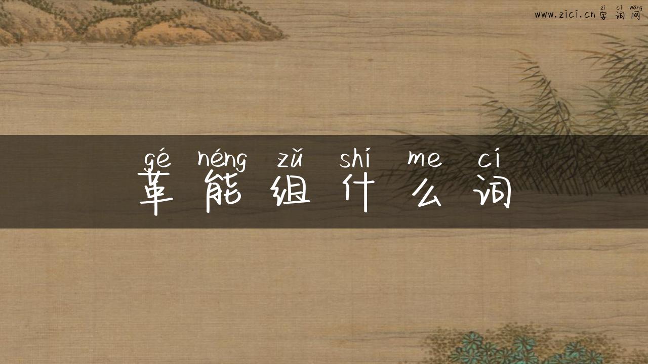 革能组什么词