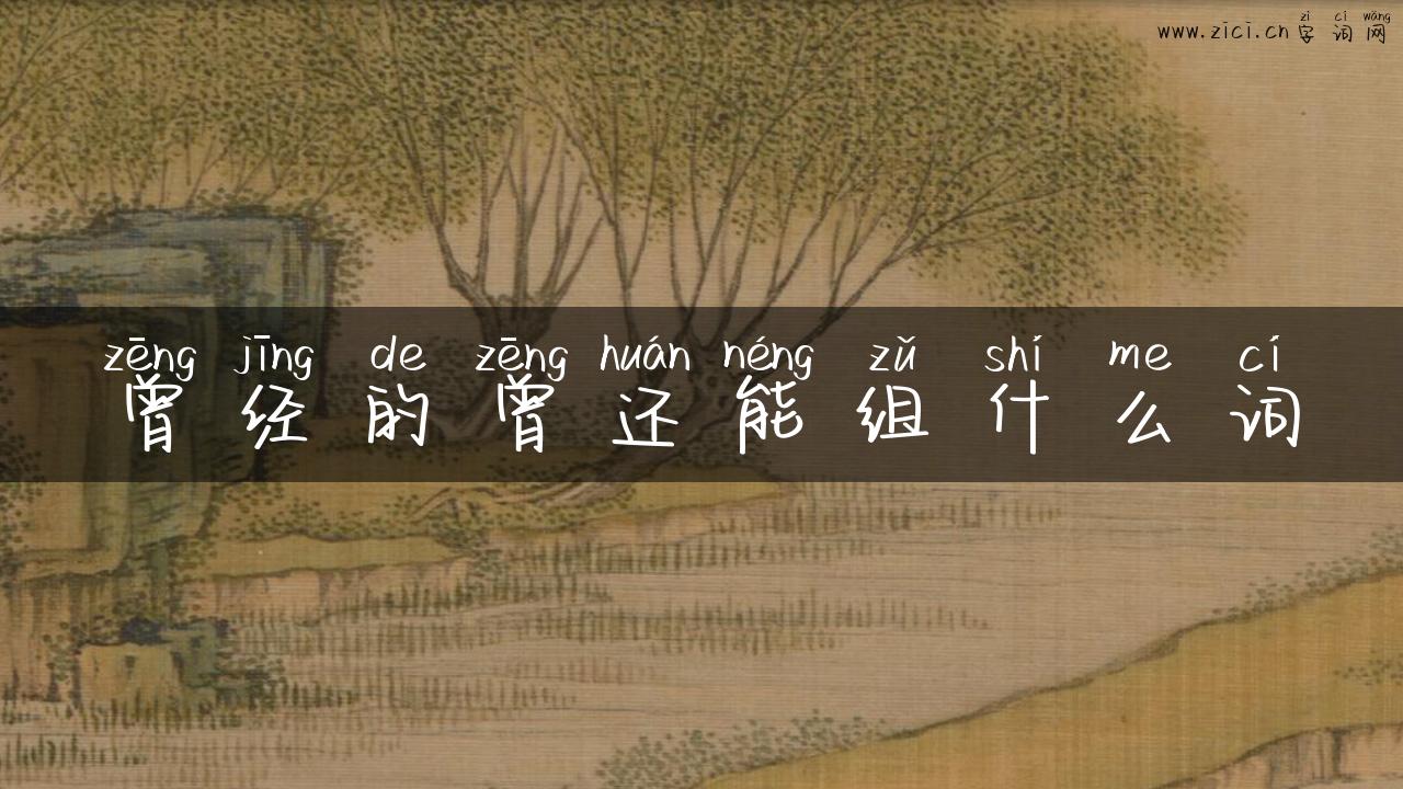 曾经的曾还能组什么词