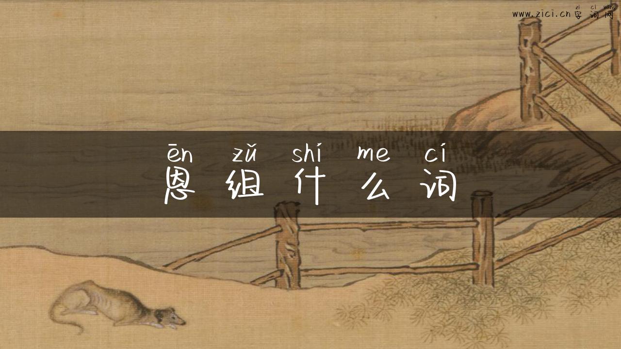 恩组什么词