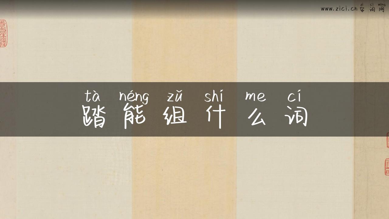 踏能组什么词