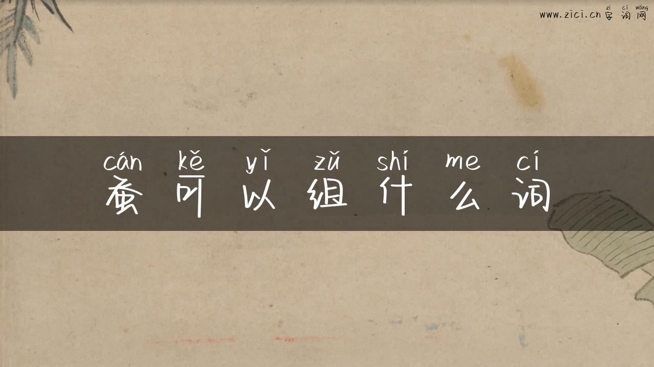 蚕可以组什么词