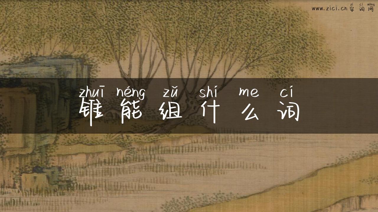锥能组什么词
