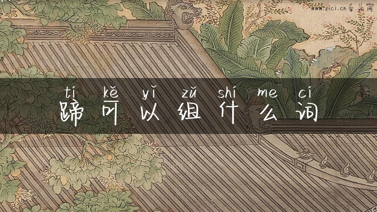 蹄可以组什么词