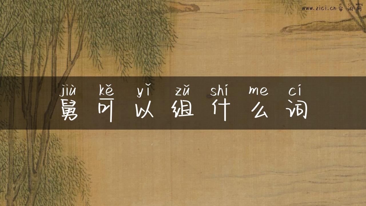 舅可以组什么词
