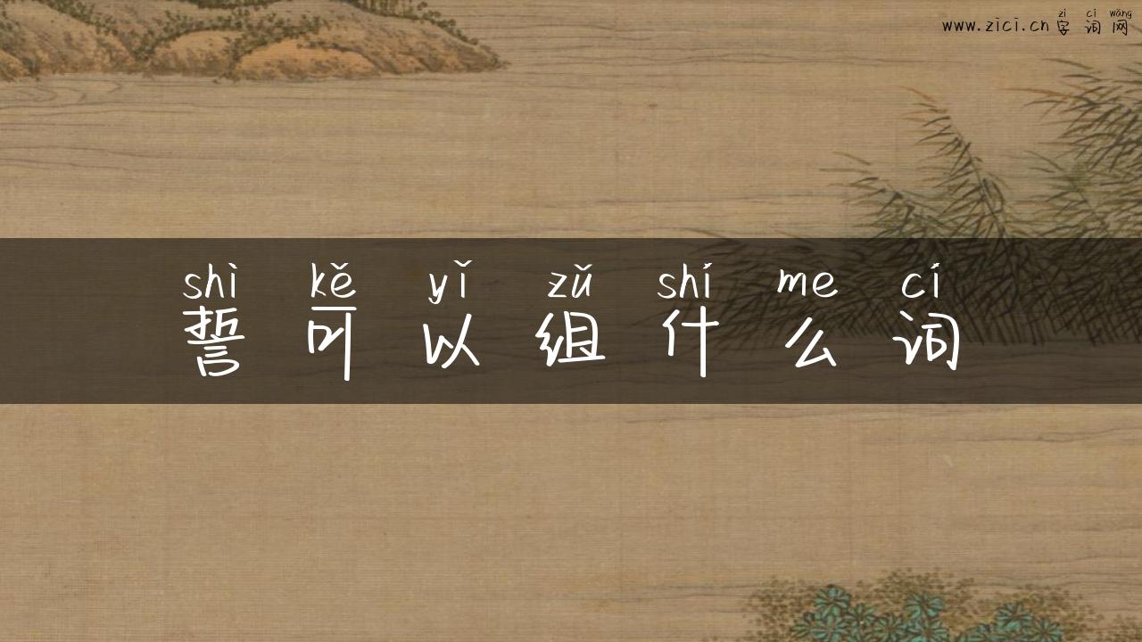 誓可以组什么词