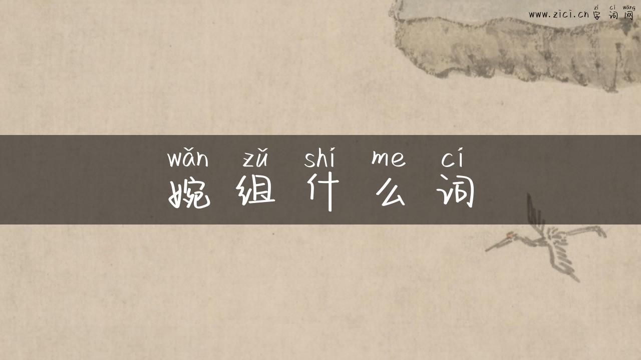 婉组什么词