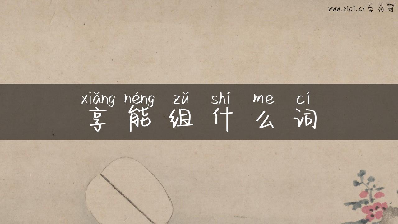 享能组什么词