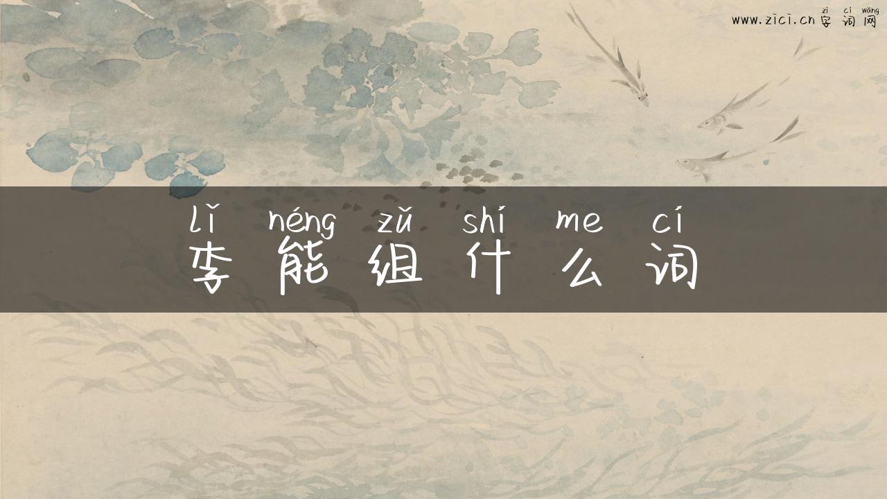 李能组什么词