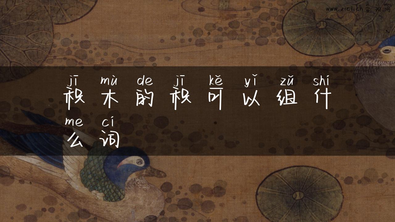 积木的积可以组什么词