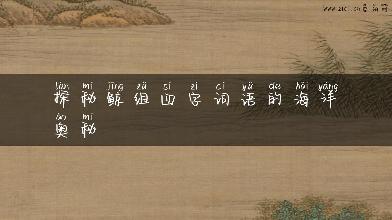探秘鲸组四字词语的海洋奥秘