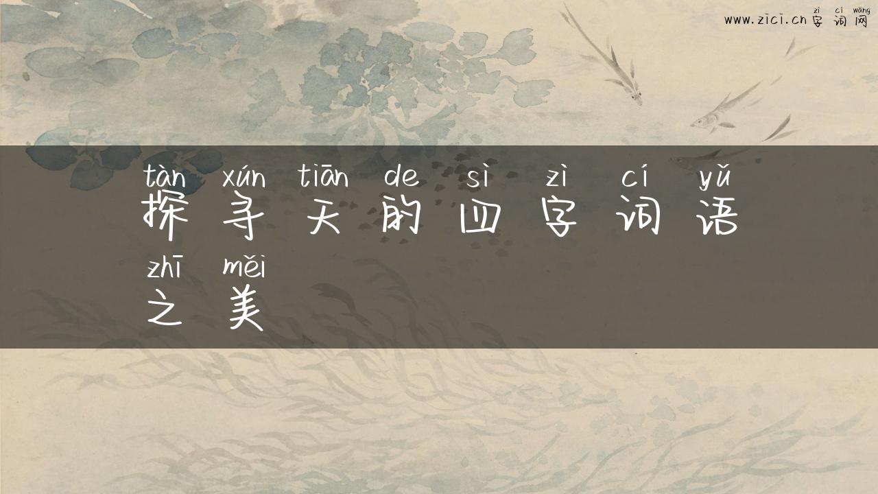 探寻天的四字词语之美