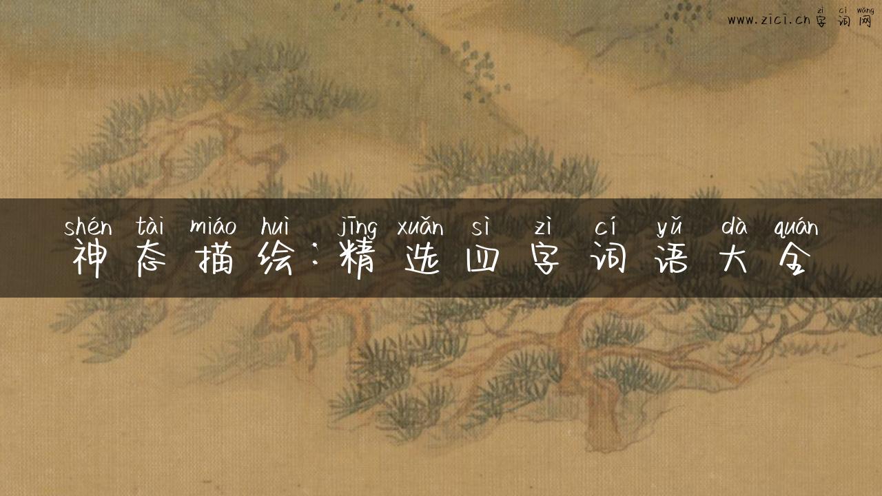 神态描绘：精选四字词语大全