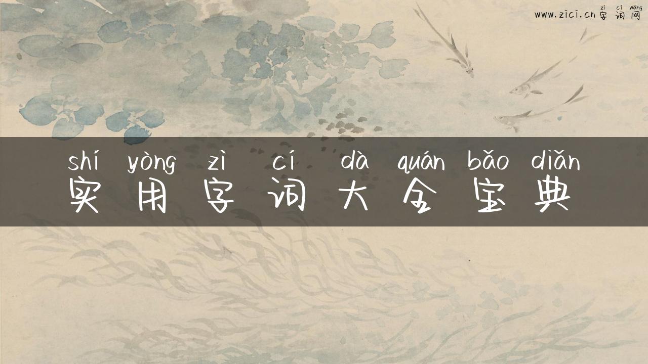 实用字词大全宝典