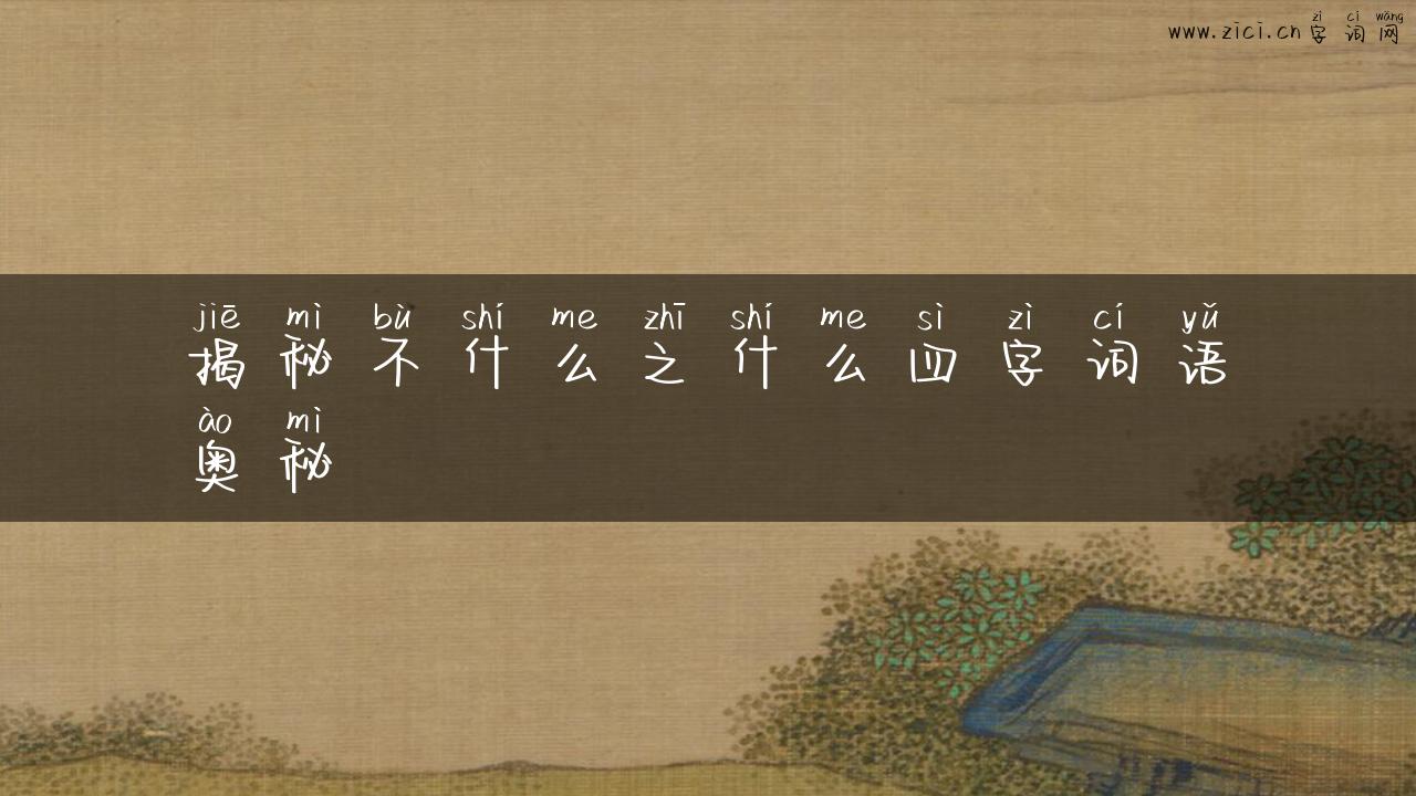 揭秘不什么之什么四字词语奥秘